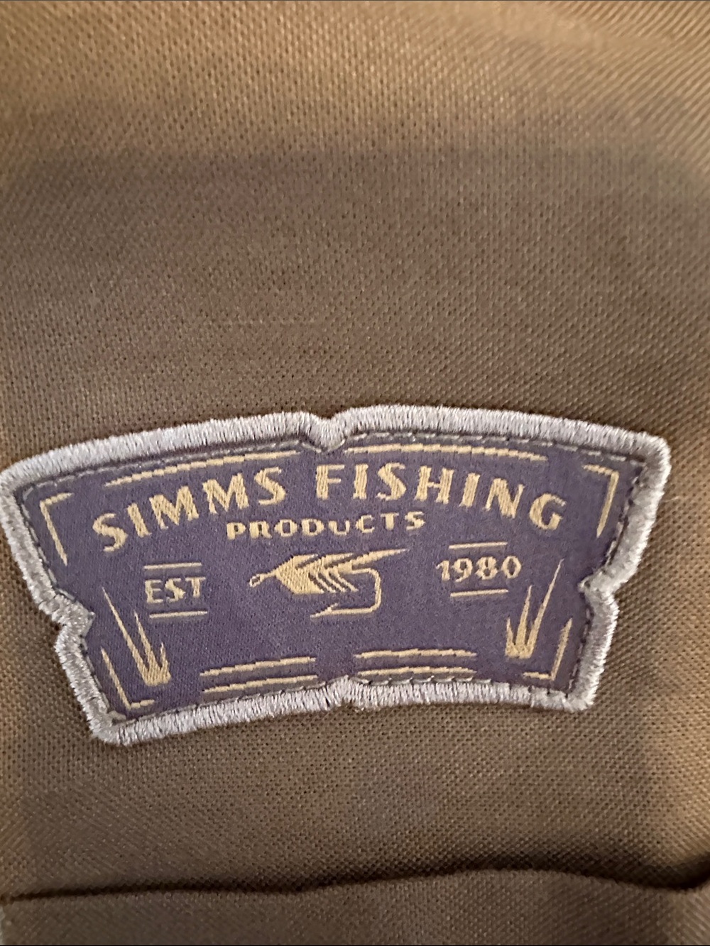 Simms Short Sleeve Button-Up Shirt in Brown. NWOT! - Picture 4 of 10